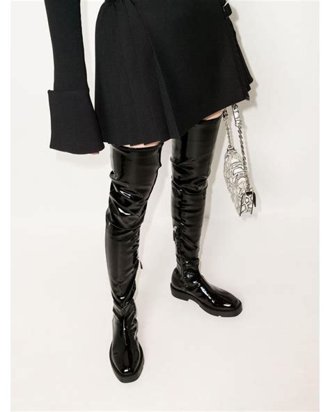 givenchy thigh high boots|givenchy elegant studded boots.